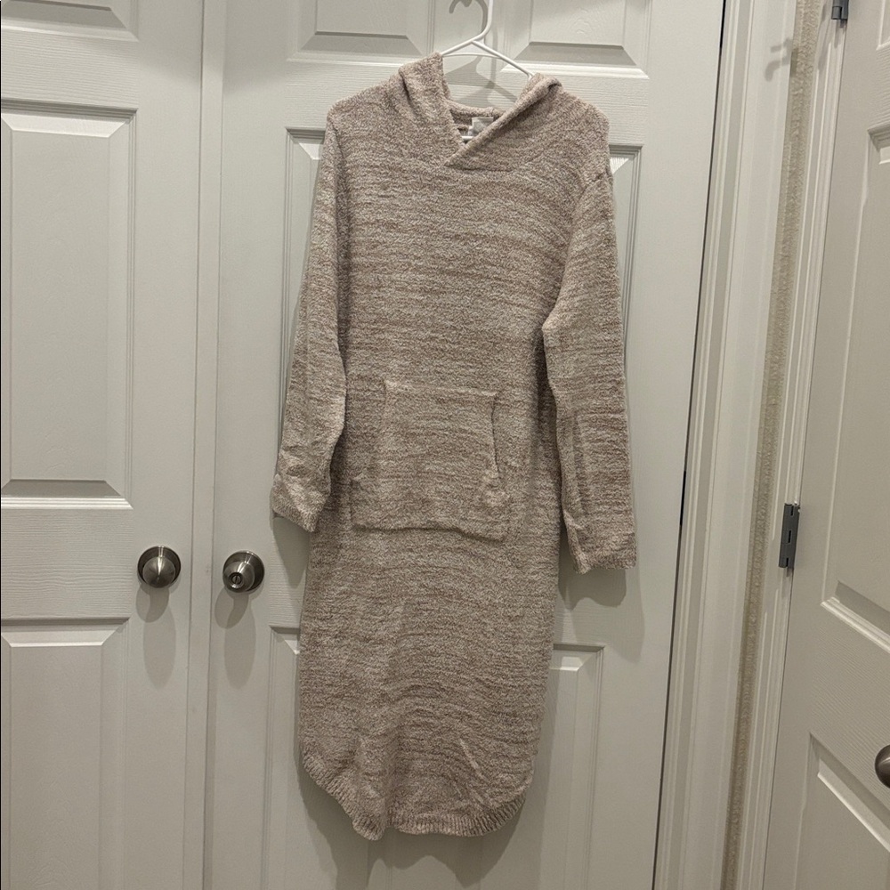Cozy Long Sleeve Knit Dress - Cream